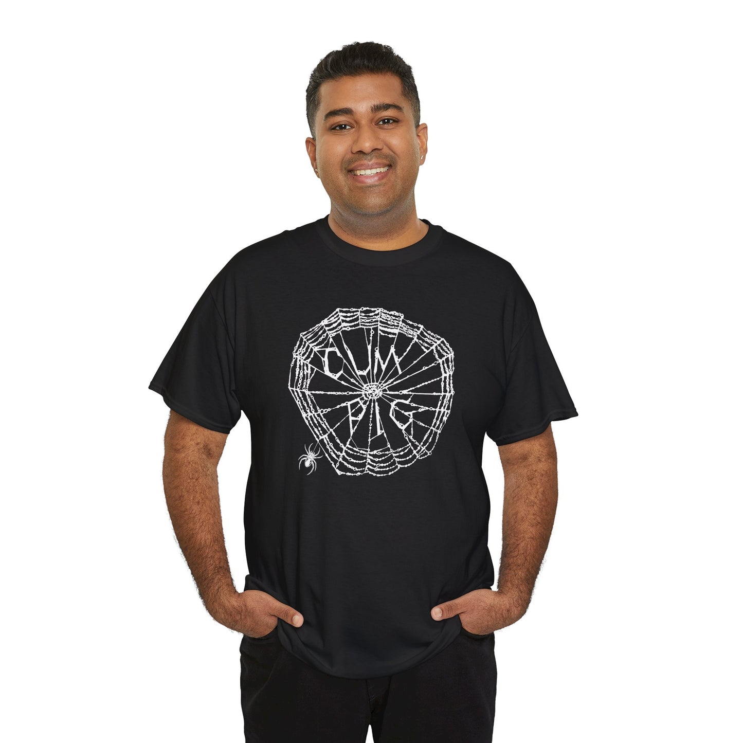 Some Pig Parody Spiderweb Tee — Filthy Wordplay Graphic Shirt