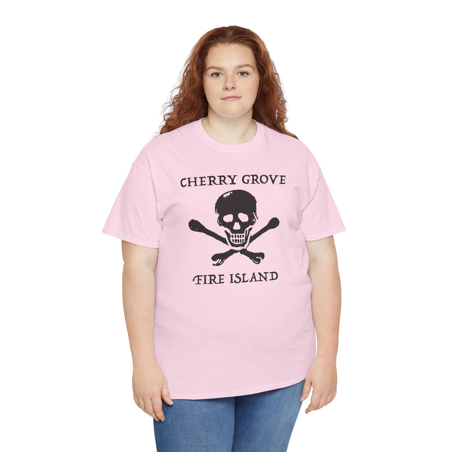 Cherry Grove Fire Island Skull Graphic T-Shirt
