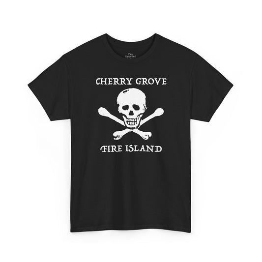 Cherry Grove Fire Island Skull Graphic T-Shirt
