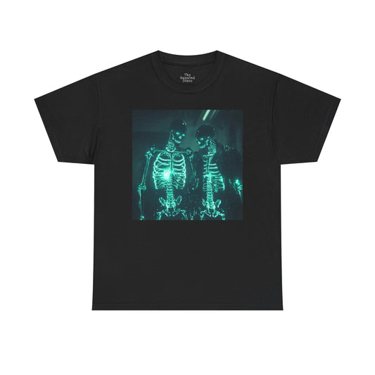 Glowing Skeleton Biker Rocker - Shirt