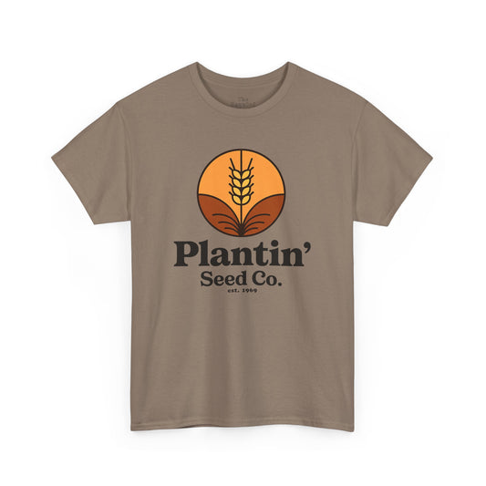Plantin’ Seed Co. Tshirt – Retro Farming Parody – Campy Innuendo Top