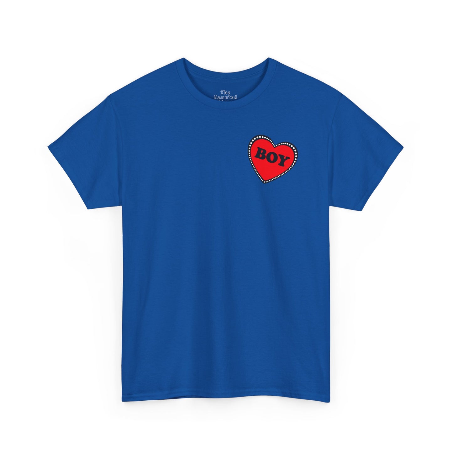 BOY Heart T-Shirt – Cute Queer Brat Tee with Red Heart Print