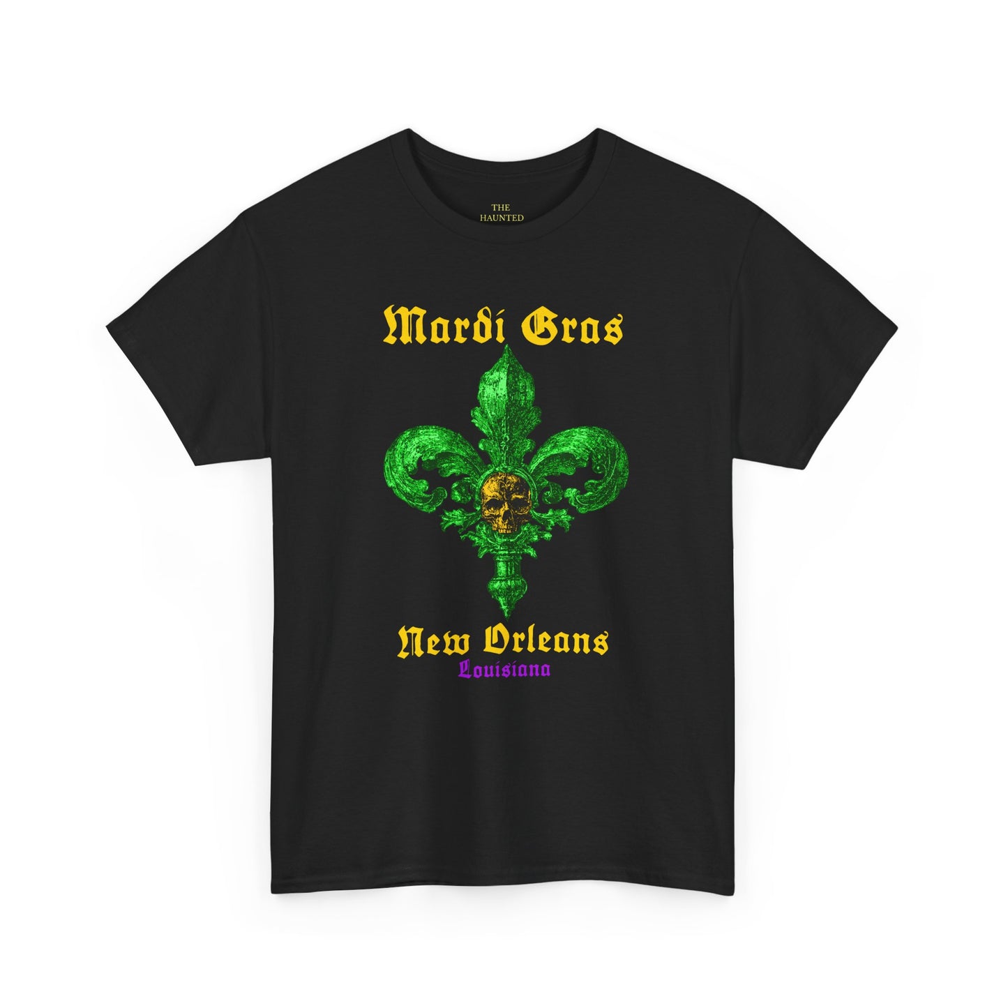 Mardi Gras Fleur-de-Lis Skull T-Shirt | New Orleans Graphic Tee