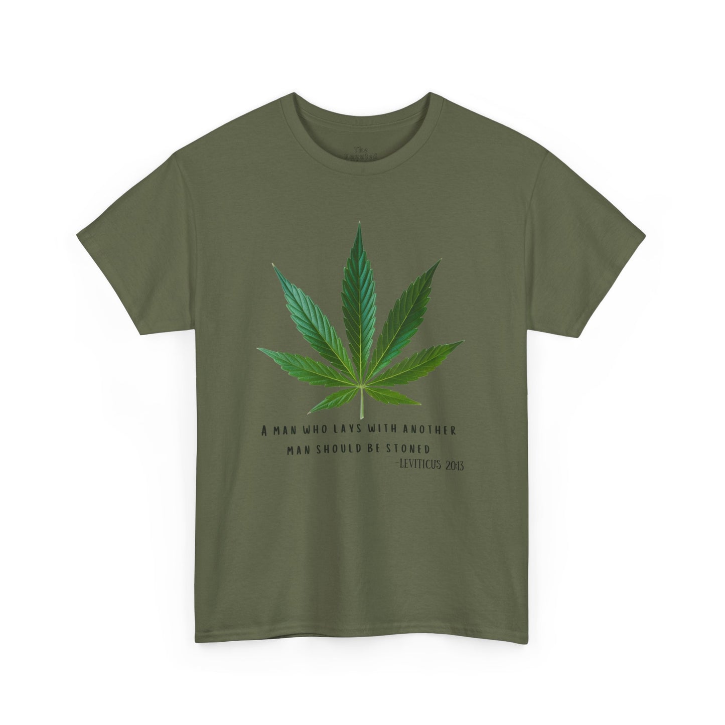 Gay Weed T-Shirt – Leviticus Satire Tee – Queer Bible Protest