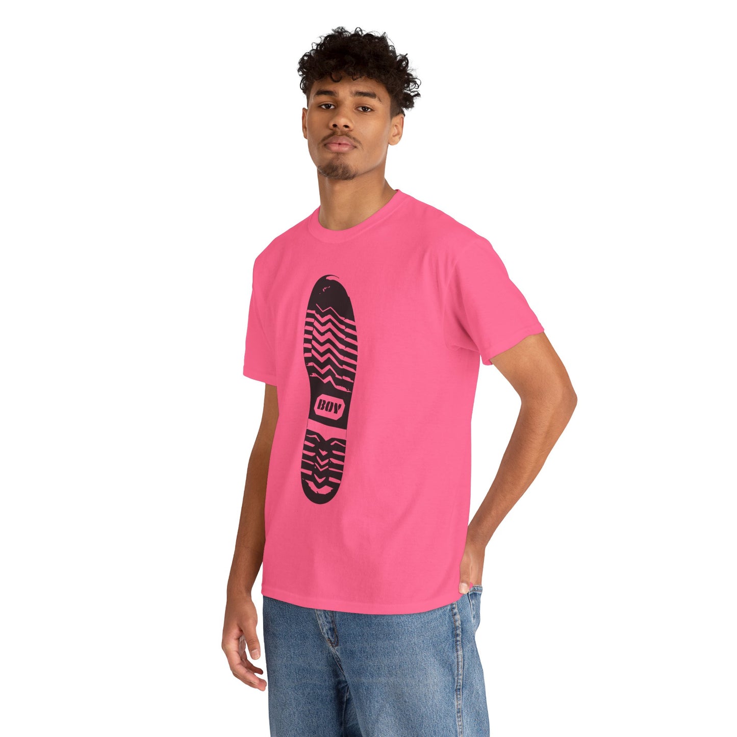 Boy Boot Tread Tshirt | Leather Kink Fetish Sub Tee | BDSM Bondage T-shirt | Gay Fetishwear Shirt | Queer Leather Streetwear