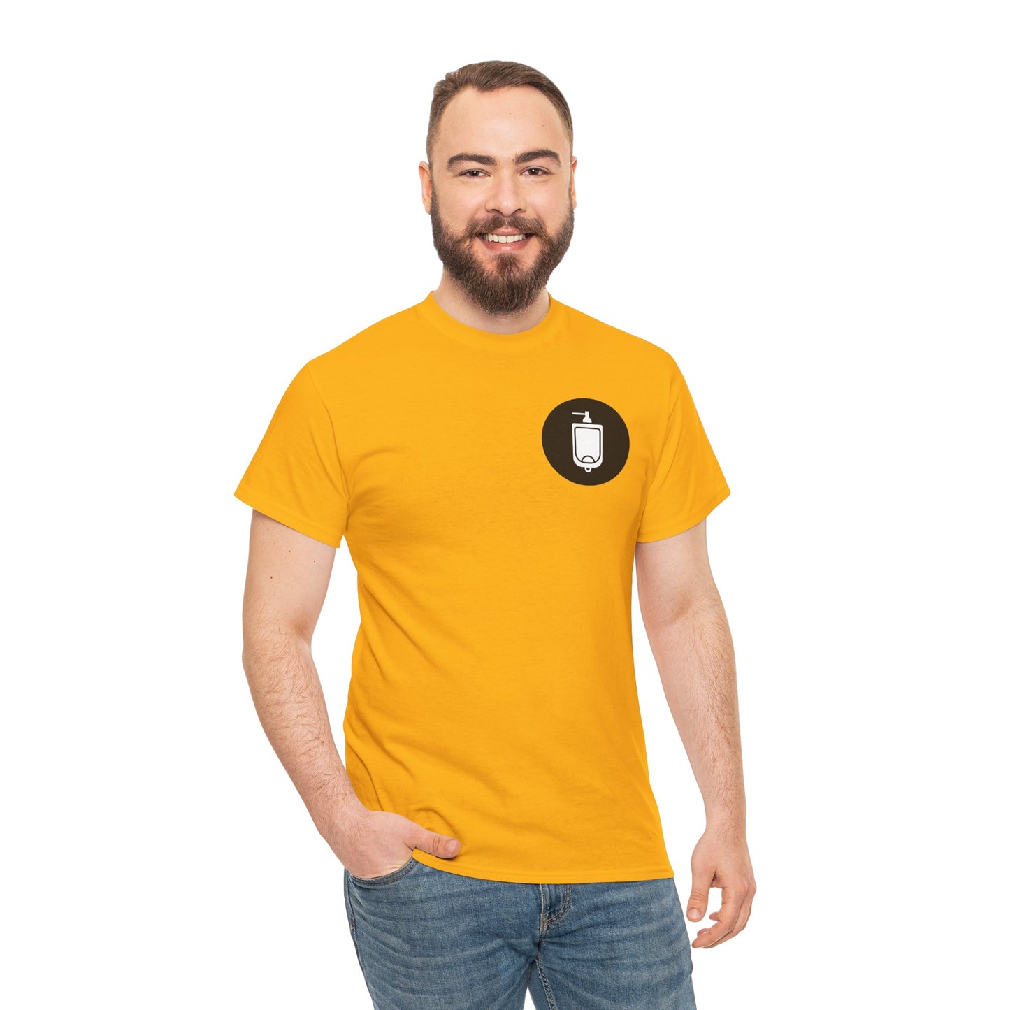 Urinal Icon Pocket Print Graphic Tee