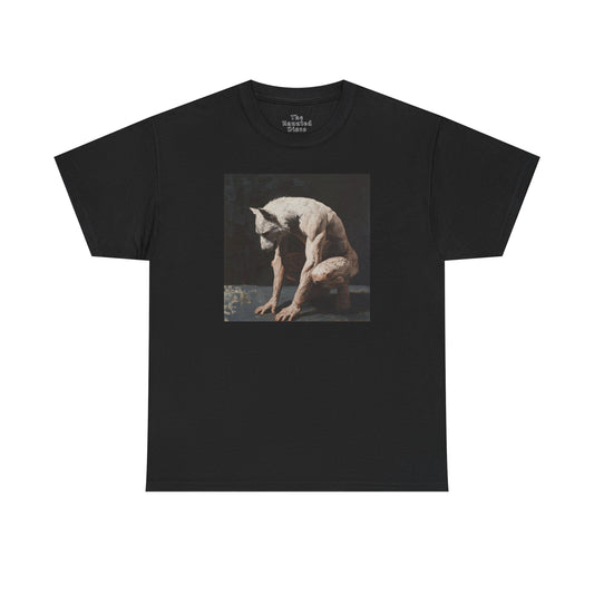 Anthro White Werewolf Art Tee