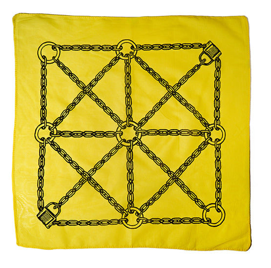 Chain & Padlock Grid Bandana