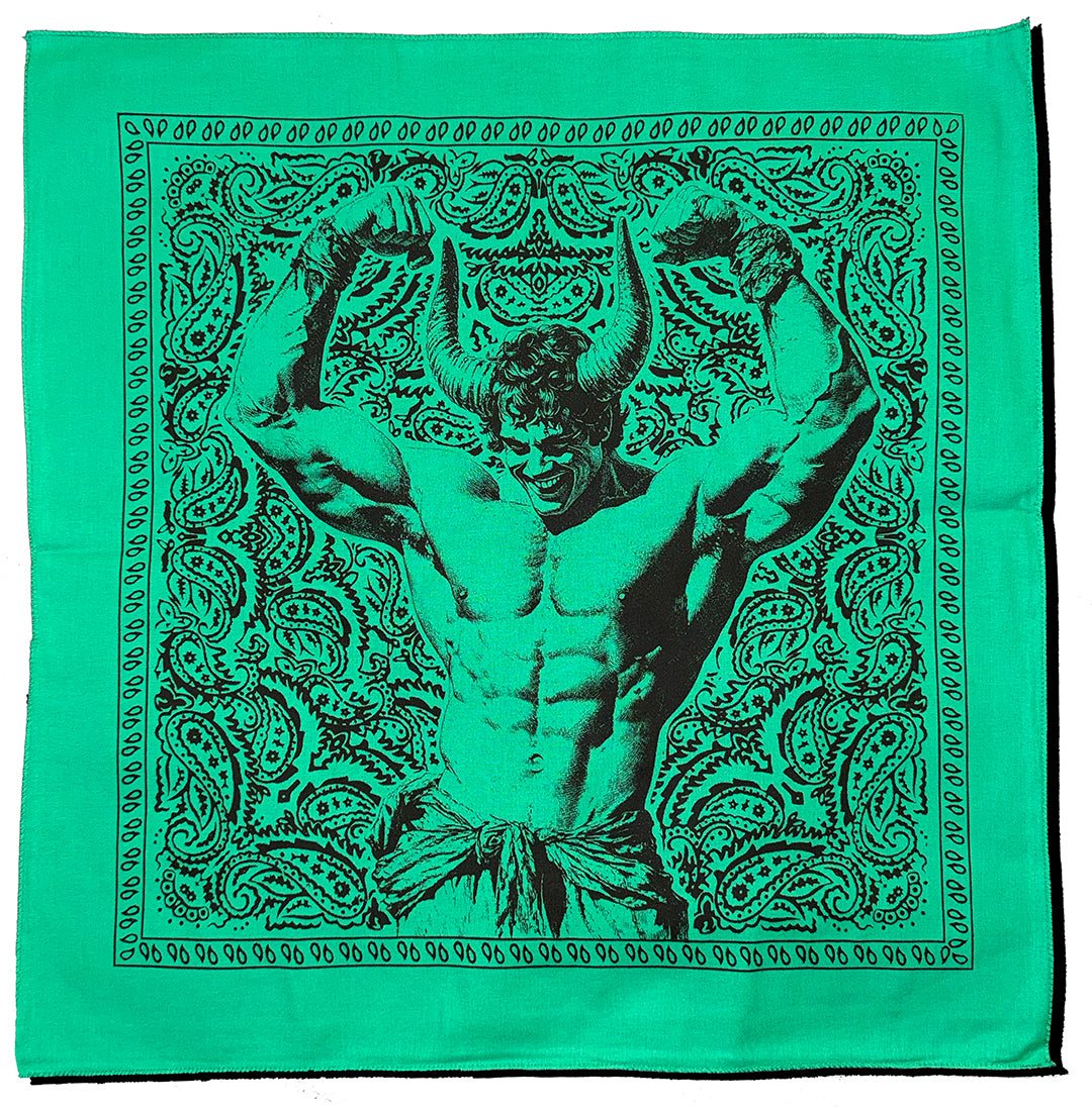 Horned Beefcake Paisley Bandana