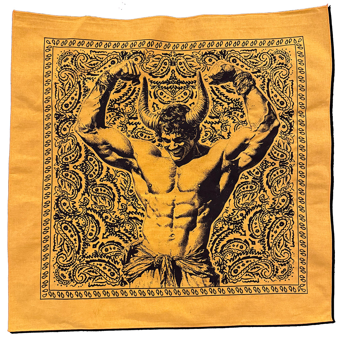 Horned Beefcake Paisley Bandana