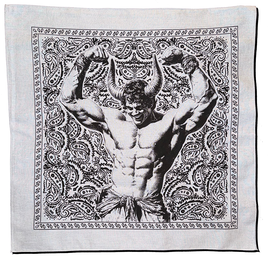 Horned Beefcake Paisley Bandana