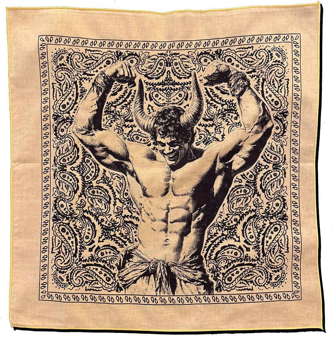 Horned Beefcake Paisley Bandana