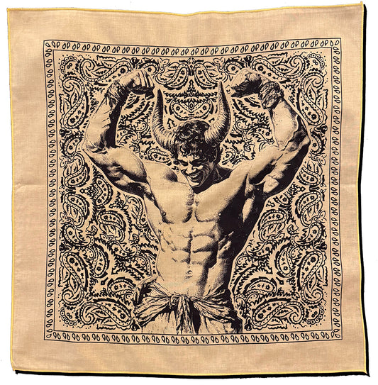 Horned Beefcake Paisley Bandana