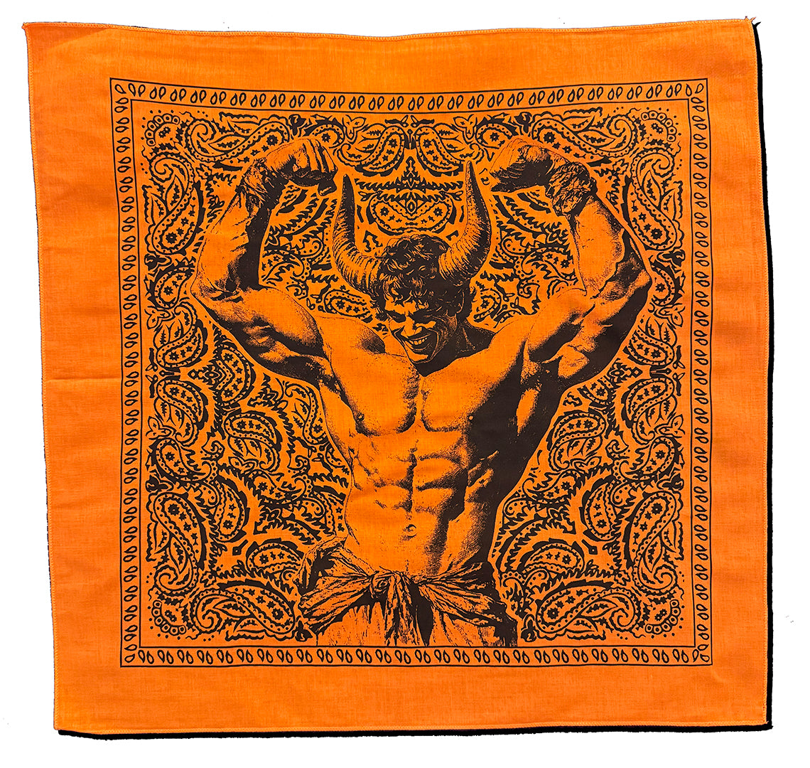 Horned Beefcake Paisley Bandana