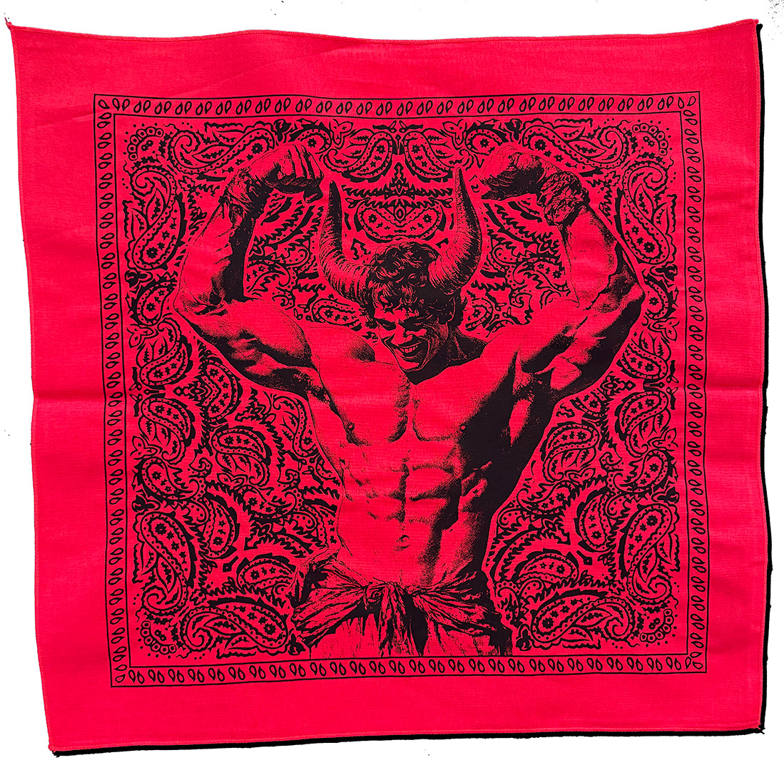 Horned Beefcake Paisley Bandana