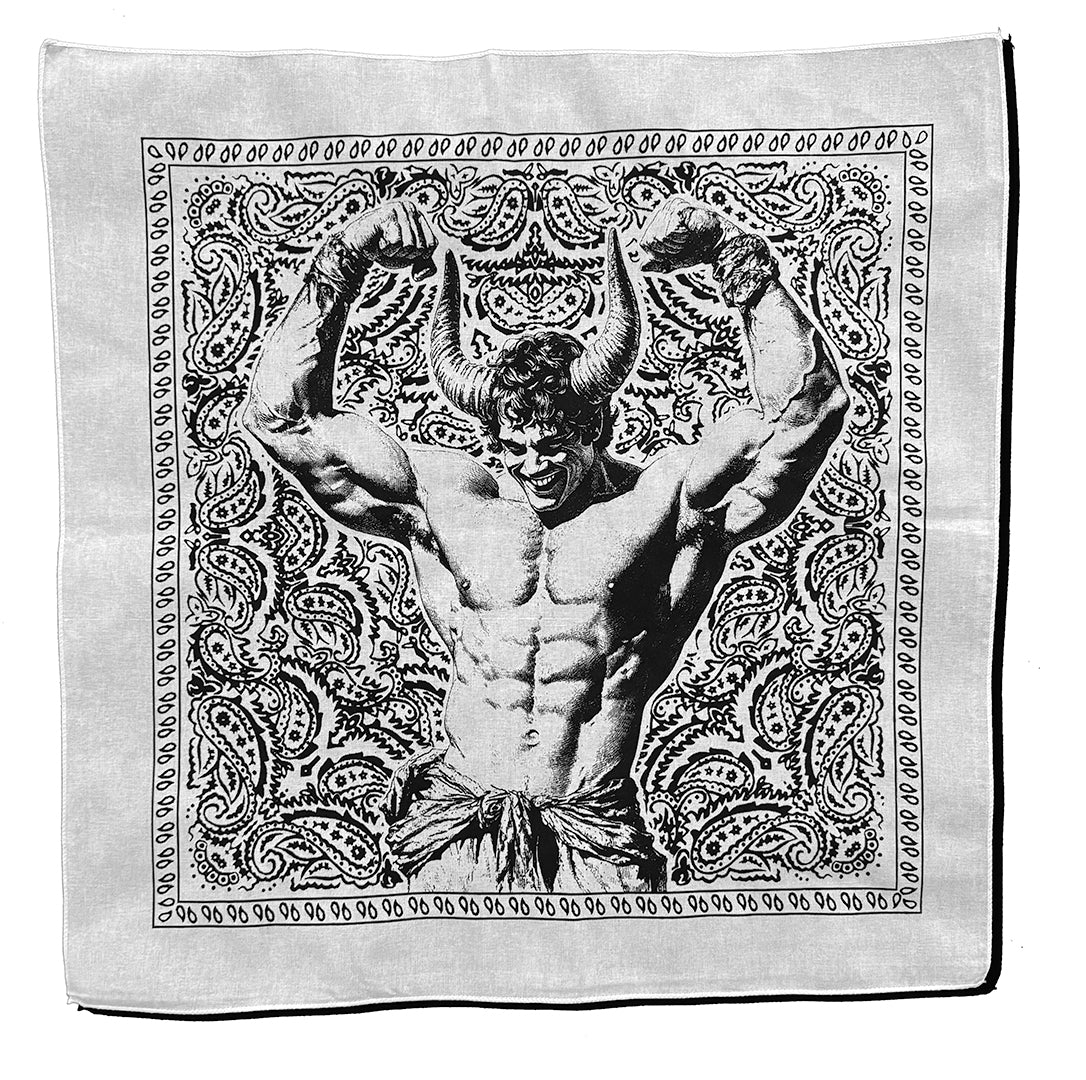 Horned Beefcake Paisley Bandana