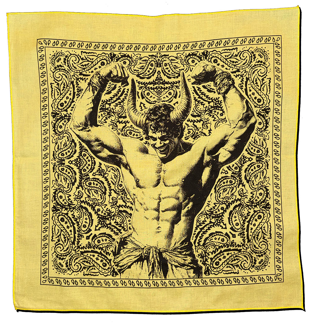 Horned Beefcake Paisley Bandana