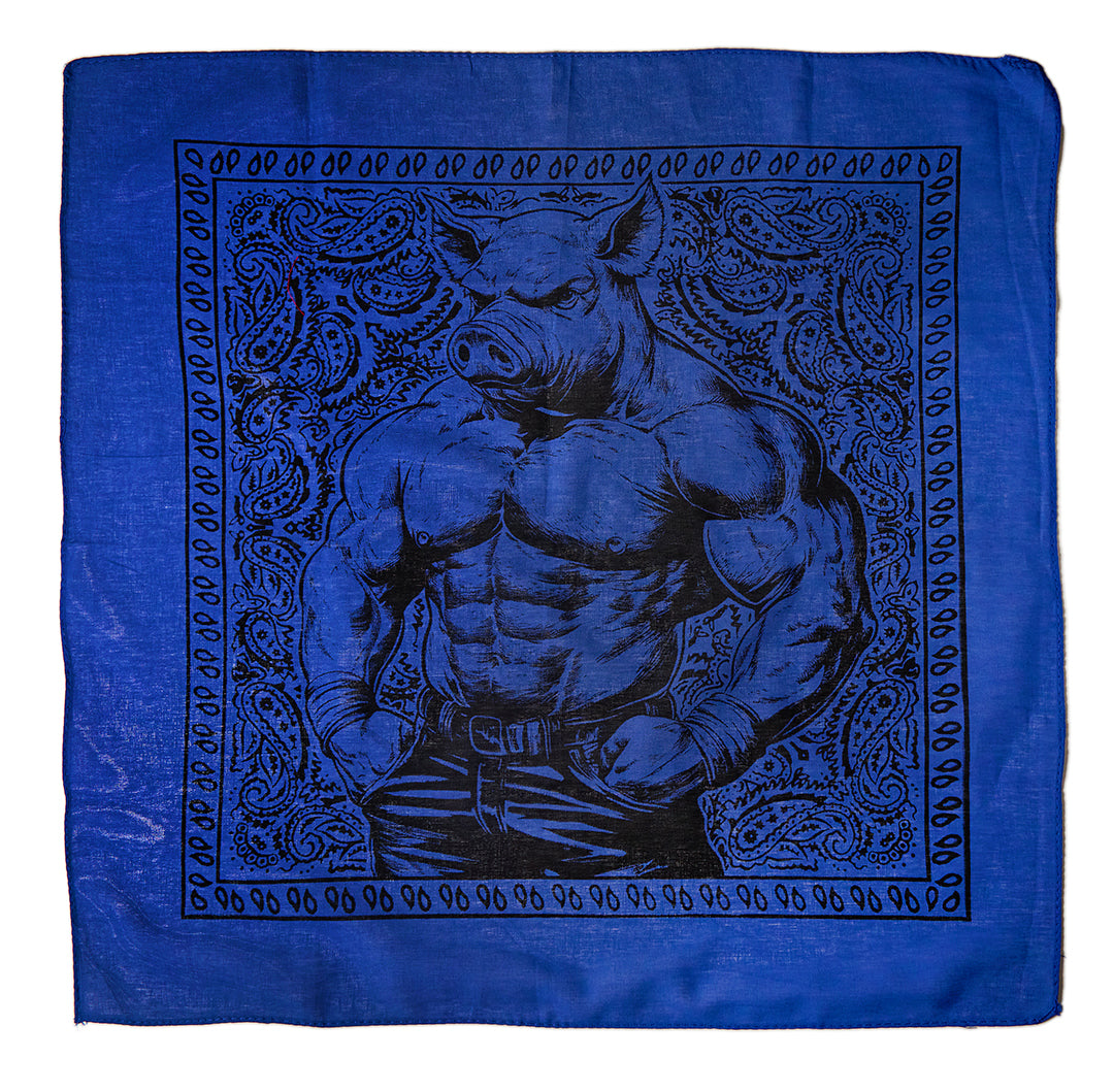 Muscle Pig Bandana — Bara Illustration