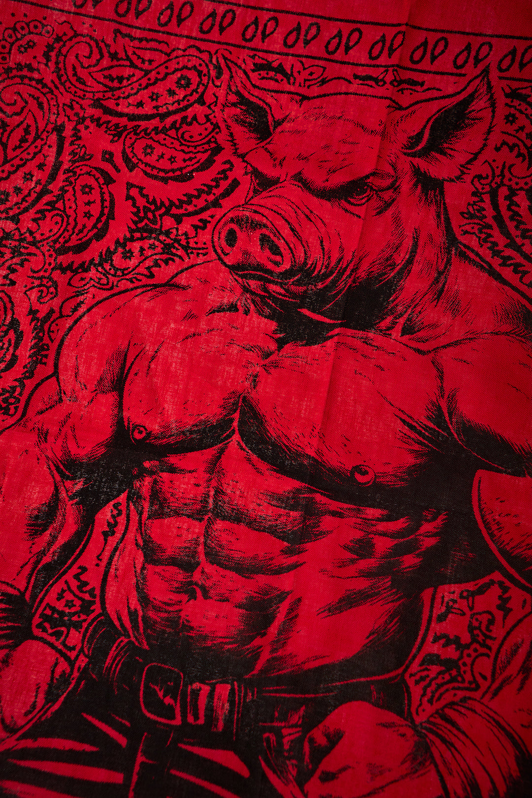Muscle Pig Bandana — Bara Illustration