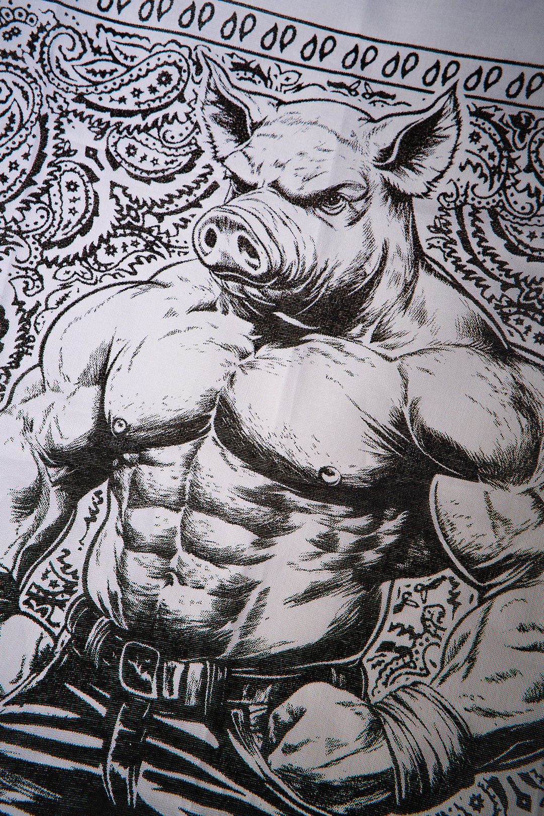 Muscle Pig Bandana — Bara Illustration