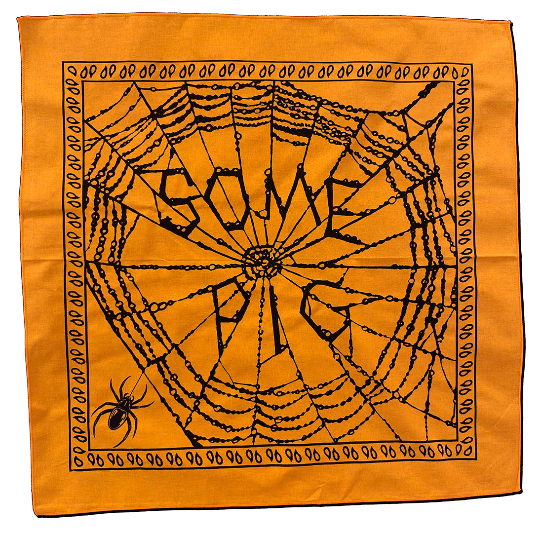 Some Pig Spider Web Bandana