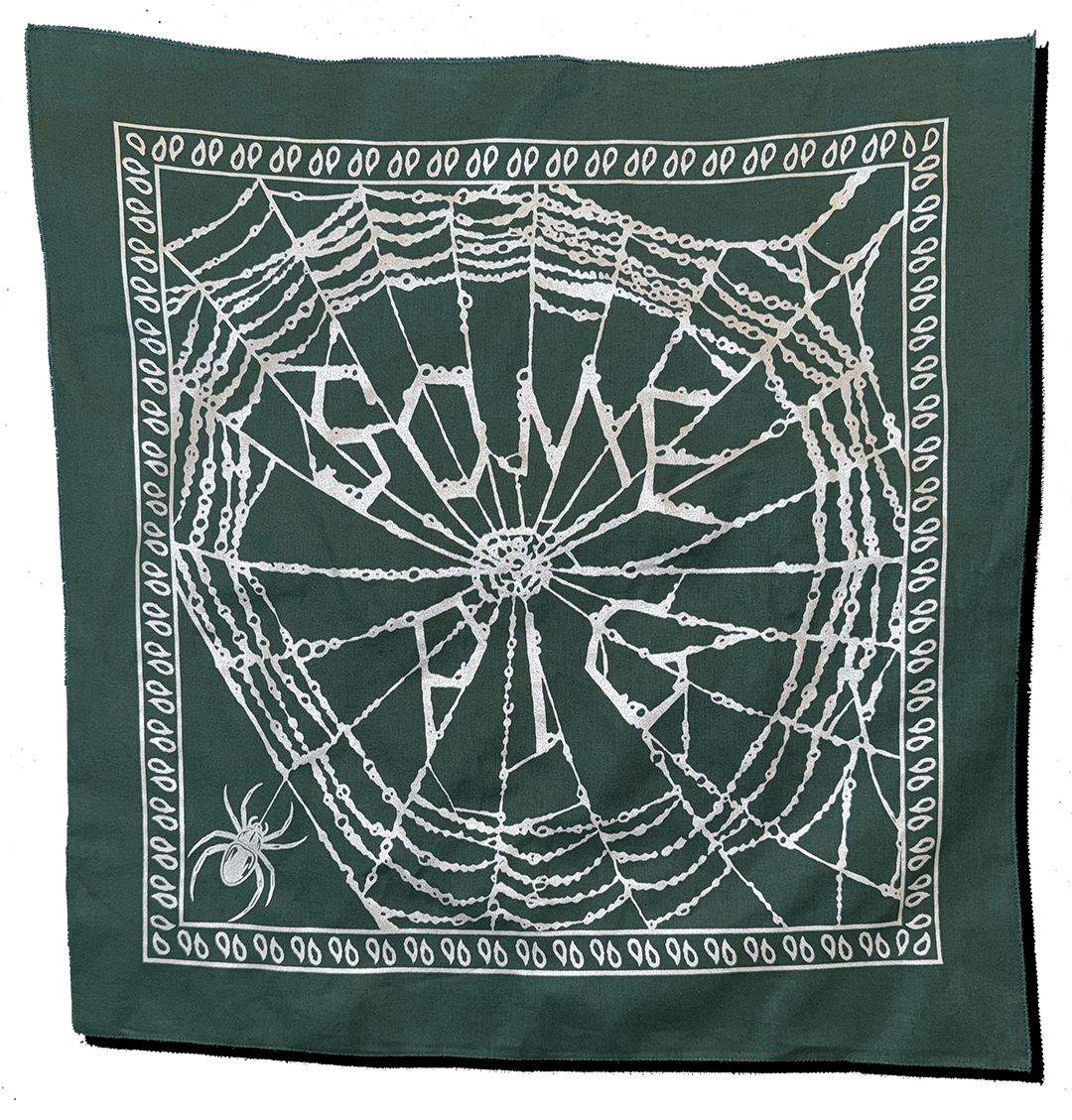 Some Pig Spider Web Bandana