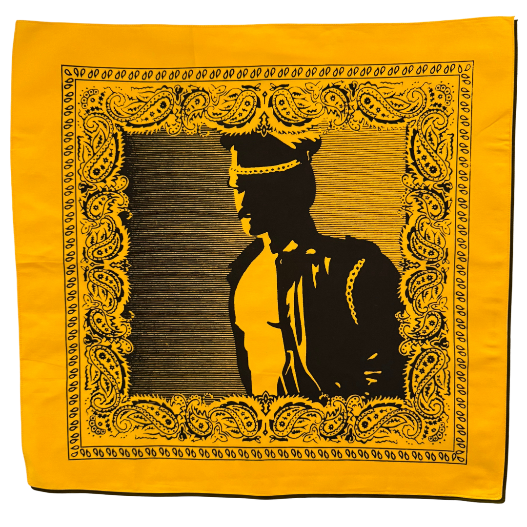 Retro Leather Biker Bandana — Vintage Queer Illustration