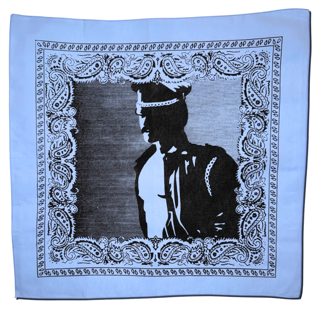 Retro Leather Biker Bandana — Vintage Queer Illustration