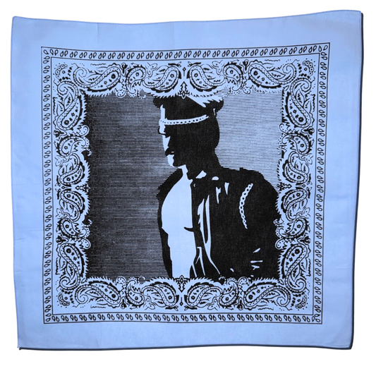 Retro Leather Biker Bandana — Vintage Queer Illustration