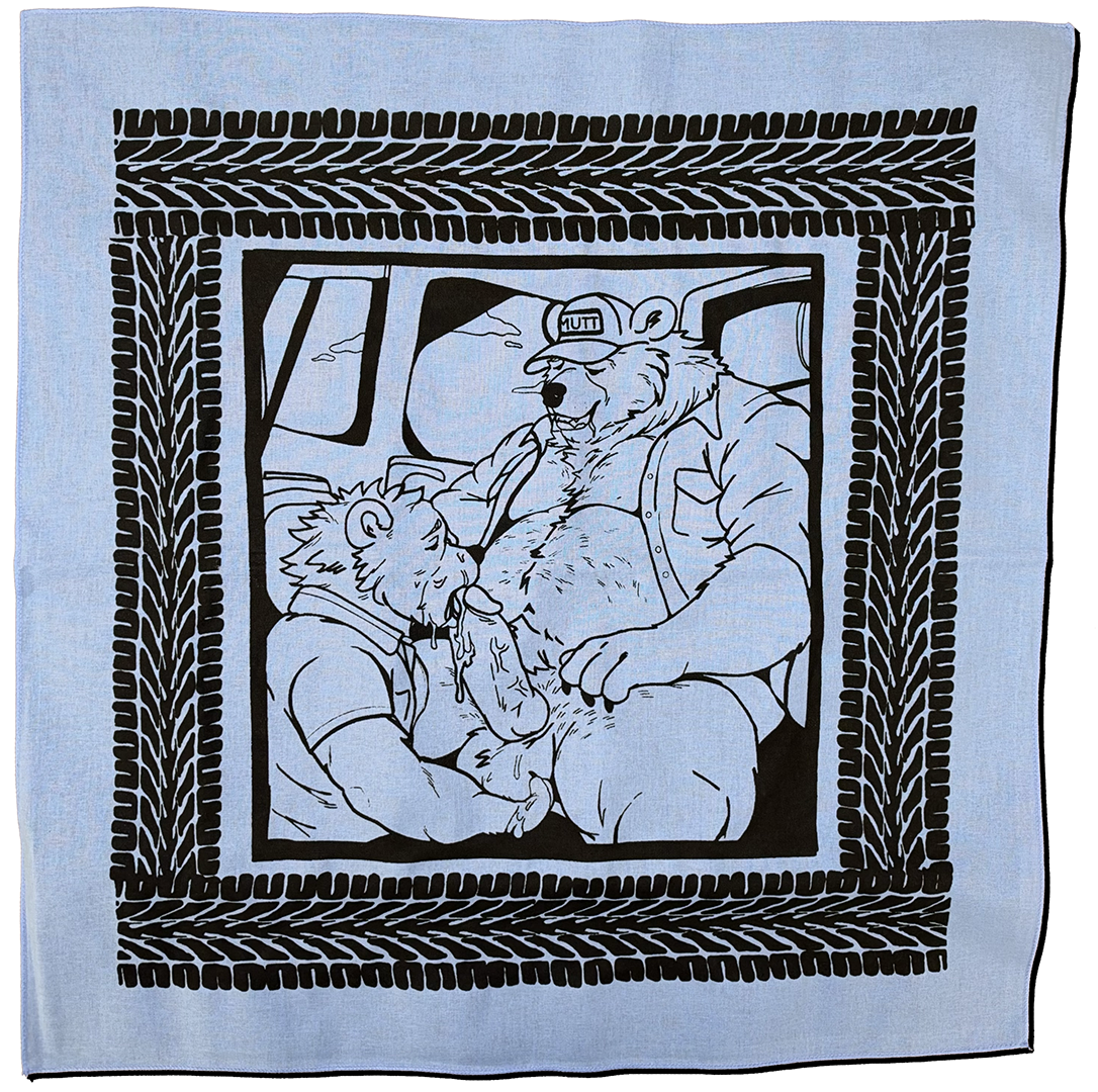 Wide Load — Hand-Silkscreened Cotton Bandana