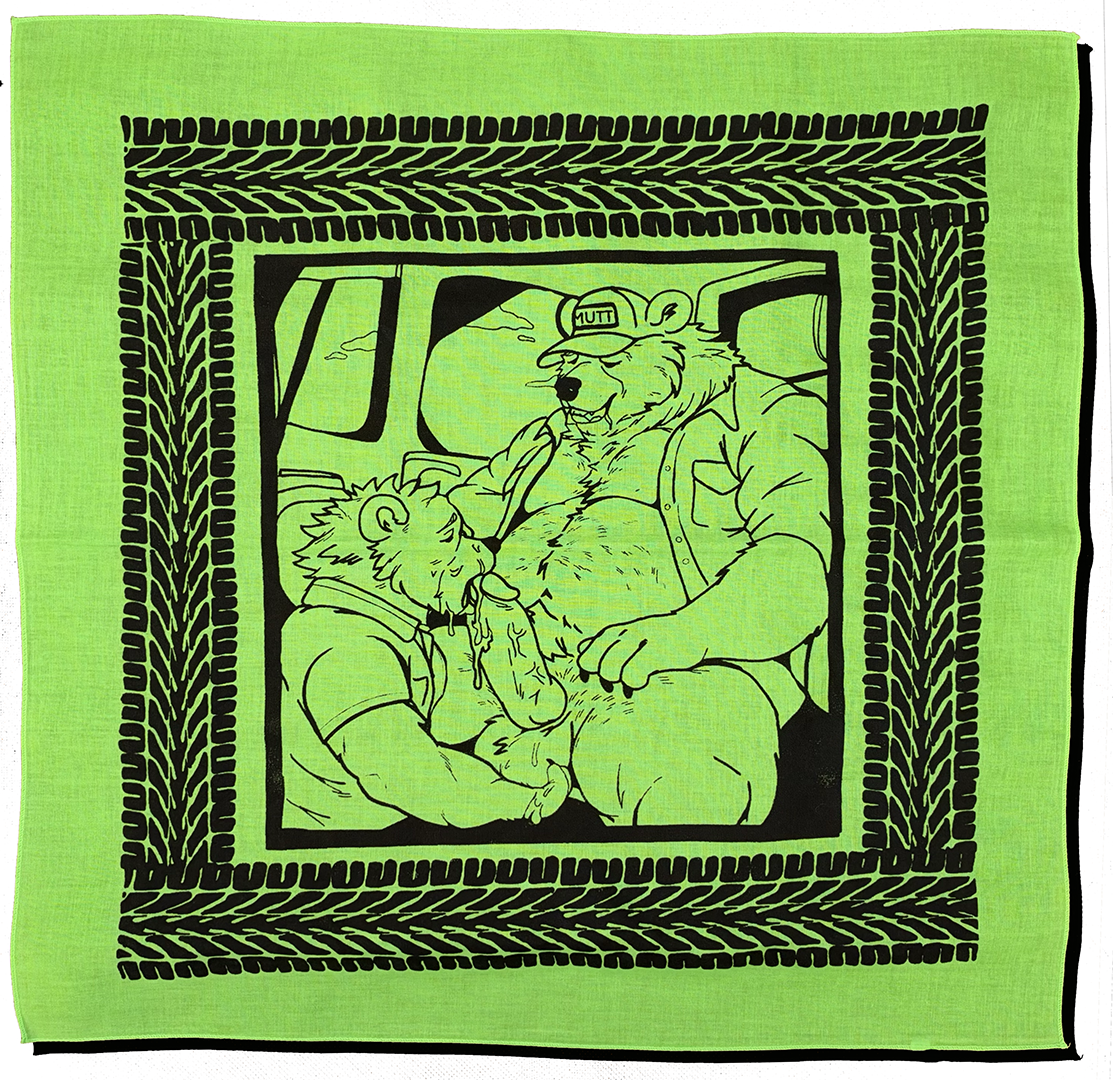 Wide Load — Hand-Silkscreened Cotton Bandana