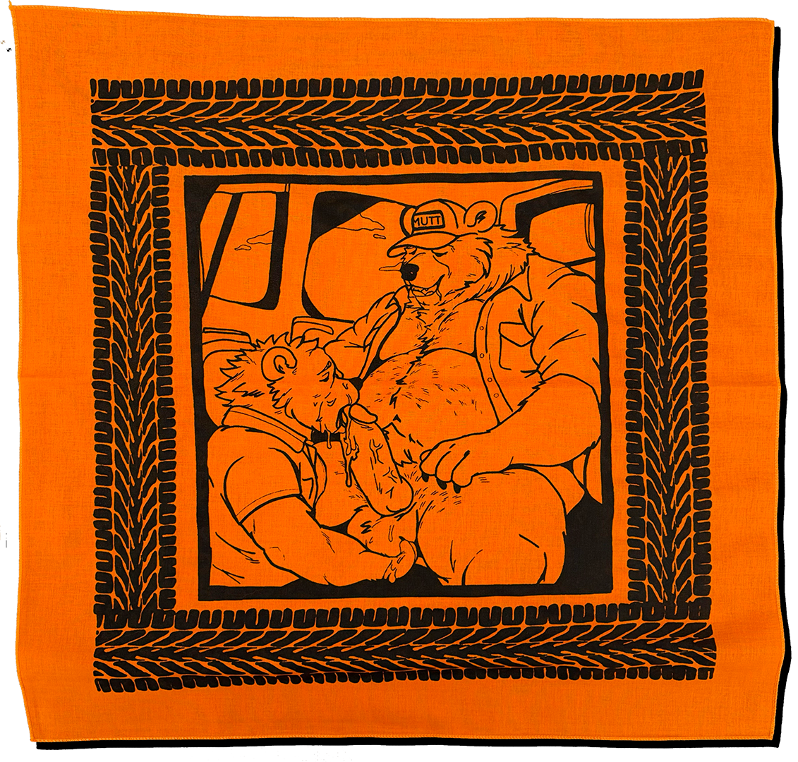 Wide Load — Hand-Silkscreened Cotton Bandana