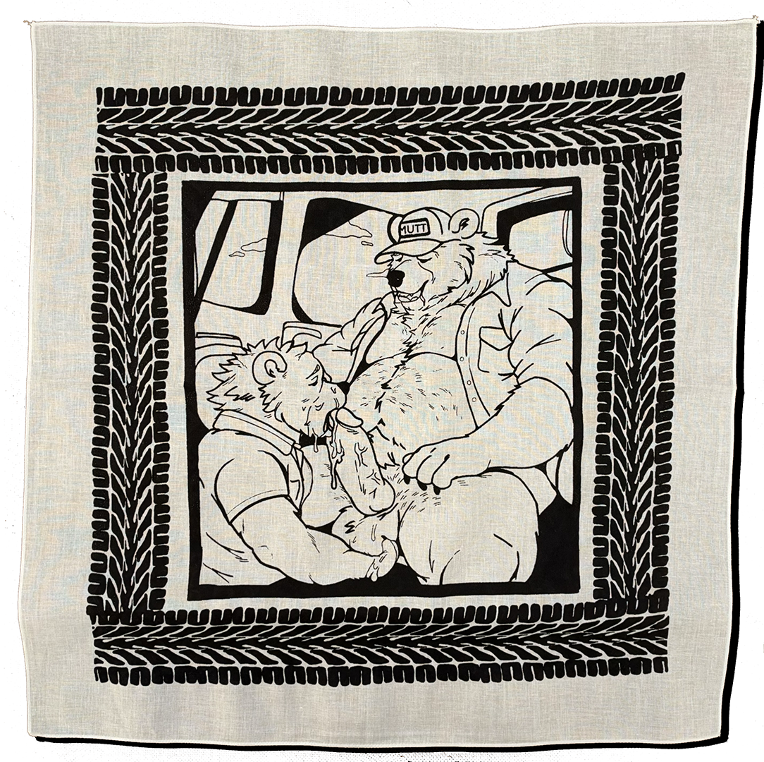 Wide Load — Hand-Silkscreened Cotton Bandana