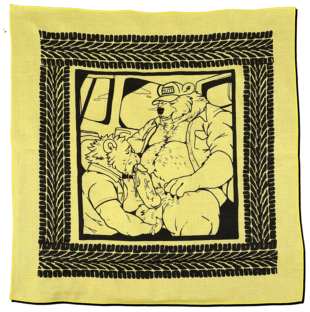 Wide Load — Hand-Silkscreened Cotton Bandana